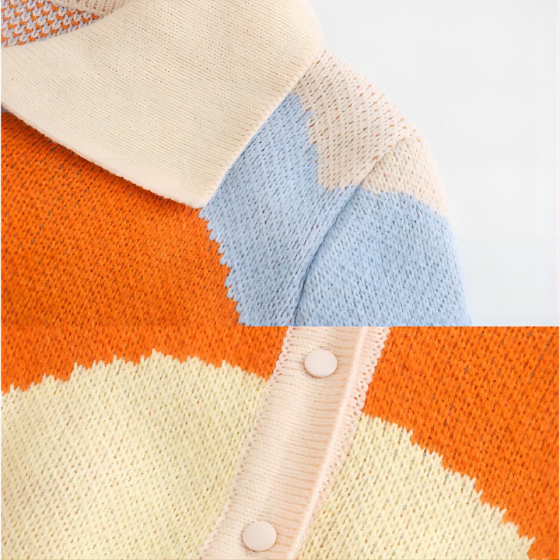 Custom OEM Logo Sweater Mulheres Jacquard Knitwear Senhoras Jumper