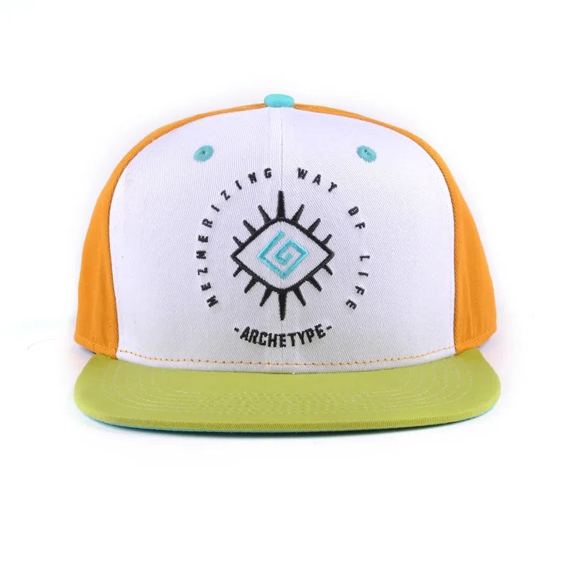 Logotipo personalizado Hiphop Bloco de colorido de coloração Baby Kids 6 painel Criança Snapback Gorras Blank Hats Snapbacks Cap
