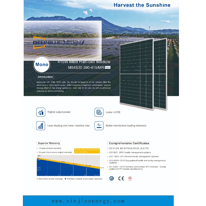 New Design Solar Power Painels System 390-415 W VENDA ONLINE