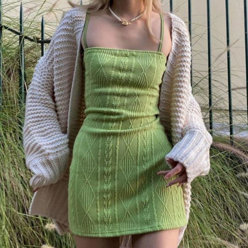 Moda Clothet Crochet Cotton Summer Women Dress Sweater