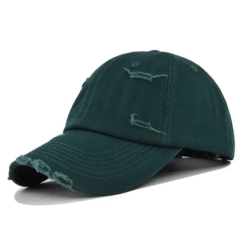 2023 Novo estilo Logo colorido de algodão Cotton Vintage Baseball Cap angustiado chapéu de pai