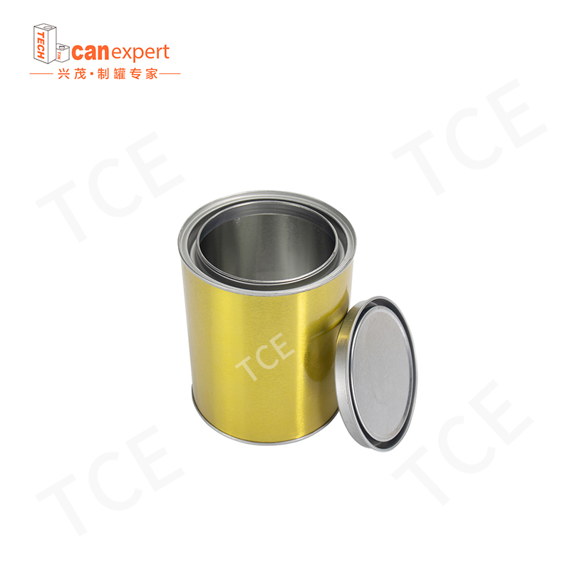 Lata de lata de metal quadrado de 1 litro para tinta com tampas soldagem corporal Baldes de tinta vazia 1l/gallon fábrica latas de tinta transparente
