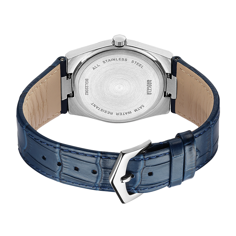 Baogela 40mm Men Relógios Business Watches Sport Sport Casual Genuine Leather Watch Relógio masculino à prova d'água Relógio Relógio Masculino 22802