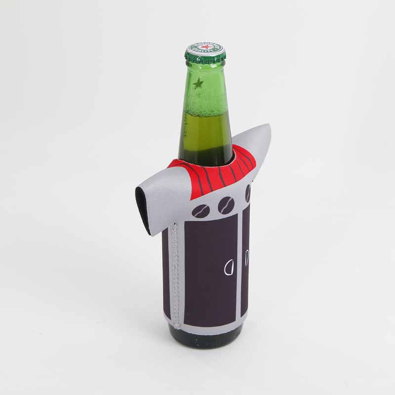 Jaquetas de impressão de alta qualidadeno atacado Neoprene Cerveja de álcool capa de lata de garrafa mais fria