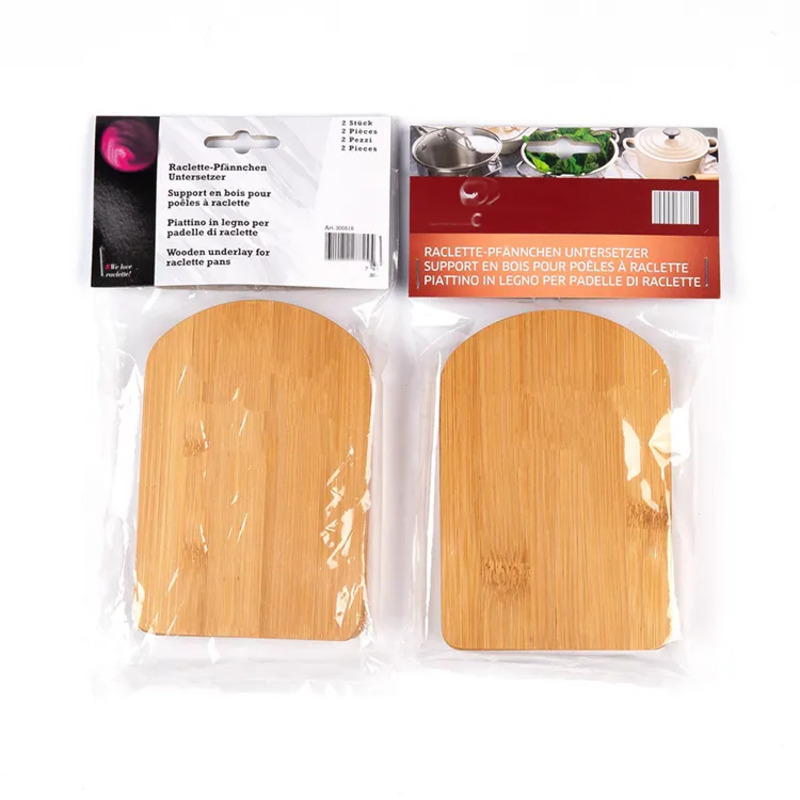 Imprimir placa de corte de bambu Cork Suporte de mole de madeira Monta de madeira