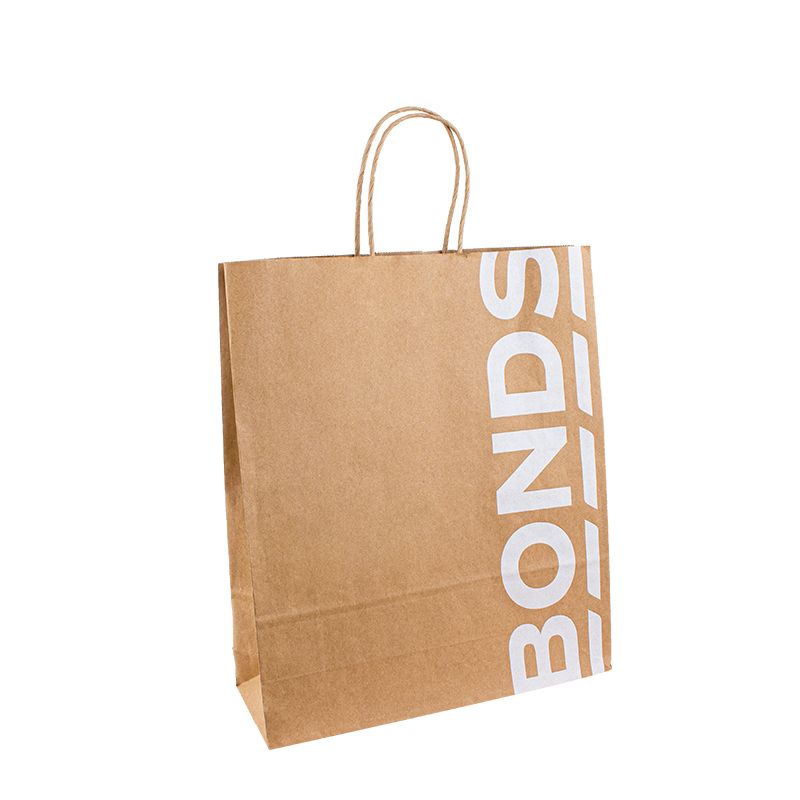 Bolsa de papel artesanal personalizada sacos de papel reciclados por atacado logotipo de impressão personalizado