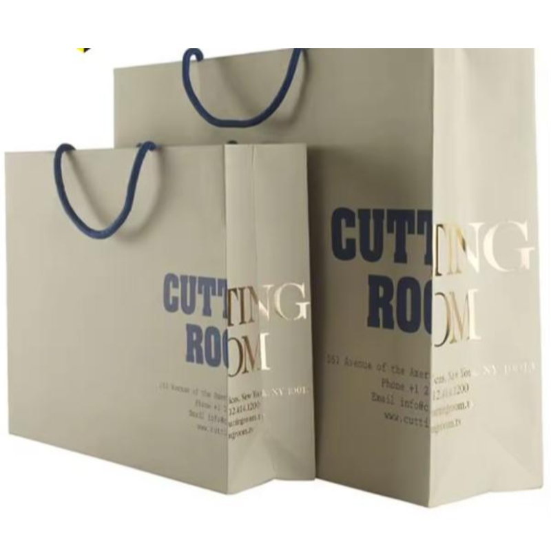 Luxury personalizado para compras laminadas bolsa de papel embalagem com seu próprio logotipo