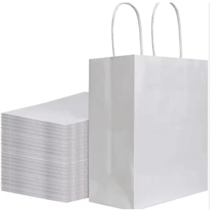 Sacos de papel Kraft personalizados com seu próprio logotipo pessoal Sacos de papel de presente