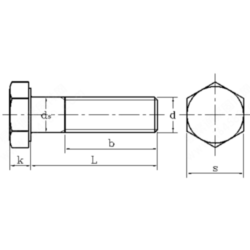 Parafuso hexagonal de aço carbono classe 12.9