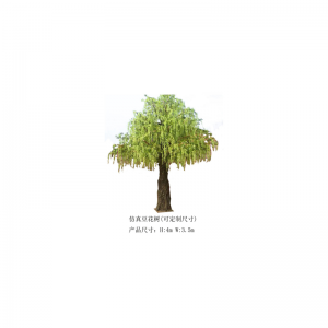 Simulação de flor de feijão e macieira(personalizável)