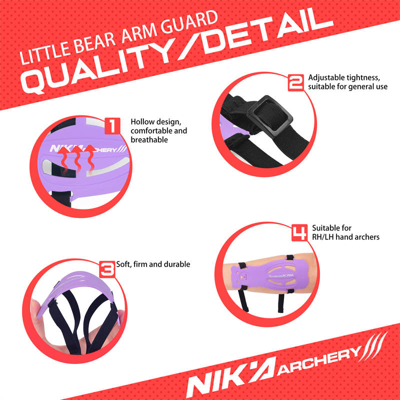 Armguard plástico do urso AG08 para arqueiros