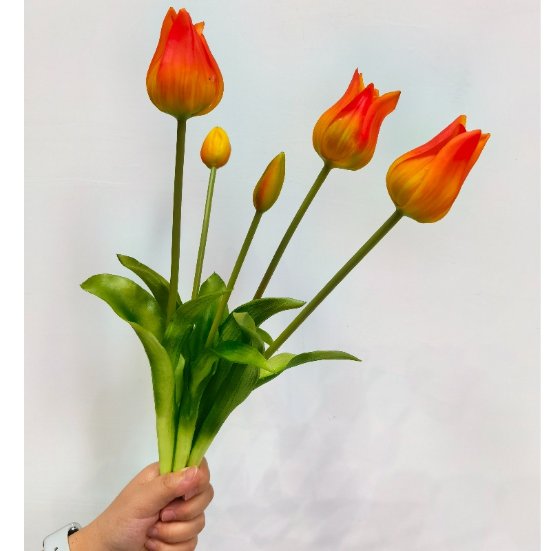 Produtos promocionais flor artificial tulipa haste única casa decorativa simulação de toque real tulipas