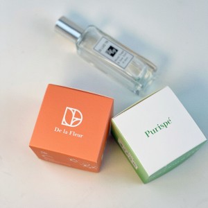 Caixa de papel Kraft cosmética chique