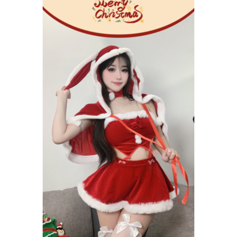 Cosplay Trajes de Natal, uniformes sexy de boate, anonovo\sedores sedutores, puro e inocente \