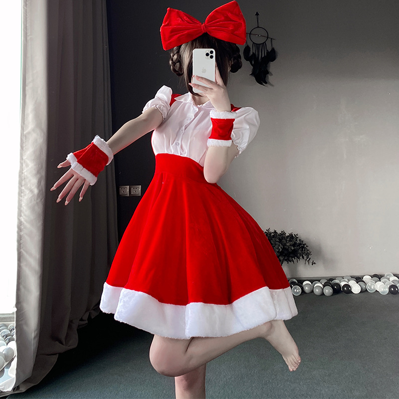 Trajes de Natal, vestidos de Natal, cenários de cosplay, roupas de apresentaçãono palco de renas de Natal, uniformes de casa de artes de Natal95 Preço:$139.99