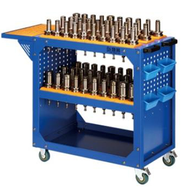 Carrinho de ferramenta de painel perfurado azul