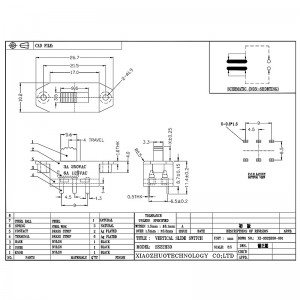 interruptor de slide ss22h32 Alta corrente, equipamento industrial de eletrodomésticos, puxão automotivo-interruptor off