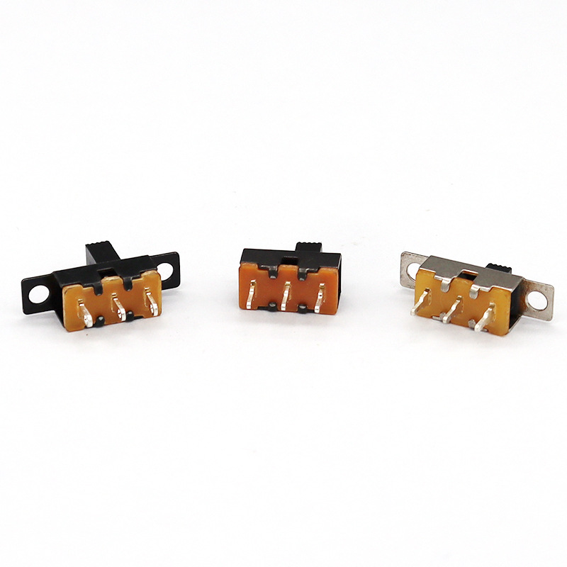 interruptor de slide ss12f71 single de áudio de brinquedo-Linha três-interruptor deslizante para deslizamento LED Micro vertical interruptor de slide