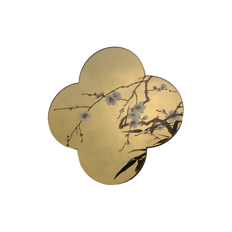 Zotye em aço inoxidável em ouro eletroplatou chinês-Itens decorativos de aço inoxidável estampado de estilo