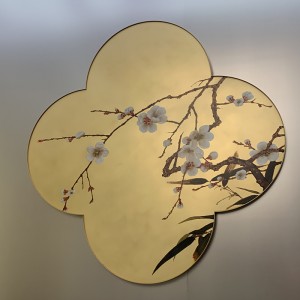 Zotye em aço inoxidável em ouro eletroplatou chinês-Itens decorativos de aço inoxidável estampado de estilo