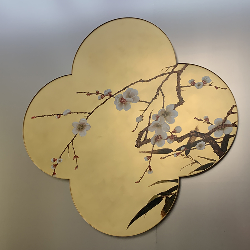 Zotye em aço inoxidável em ouro eletroplatou chinês-Itens decorativos de aço inoxidável estampado de estilo