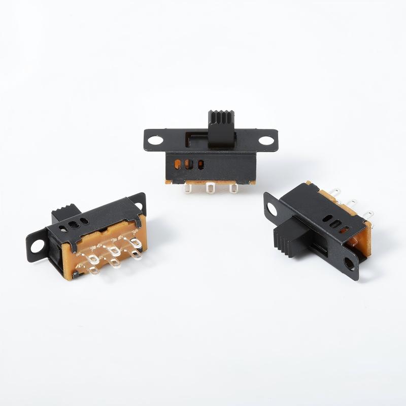 interruptor deslizante SS23D32 duplo-linha três-posição 2P3T vertical seis-pino bipolar três-posição