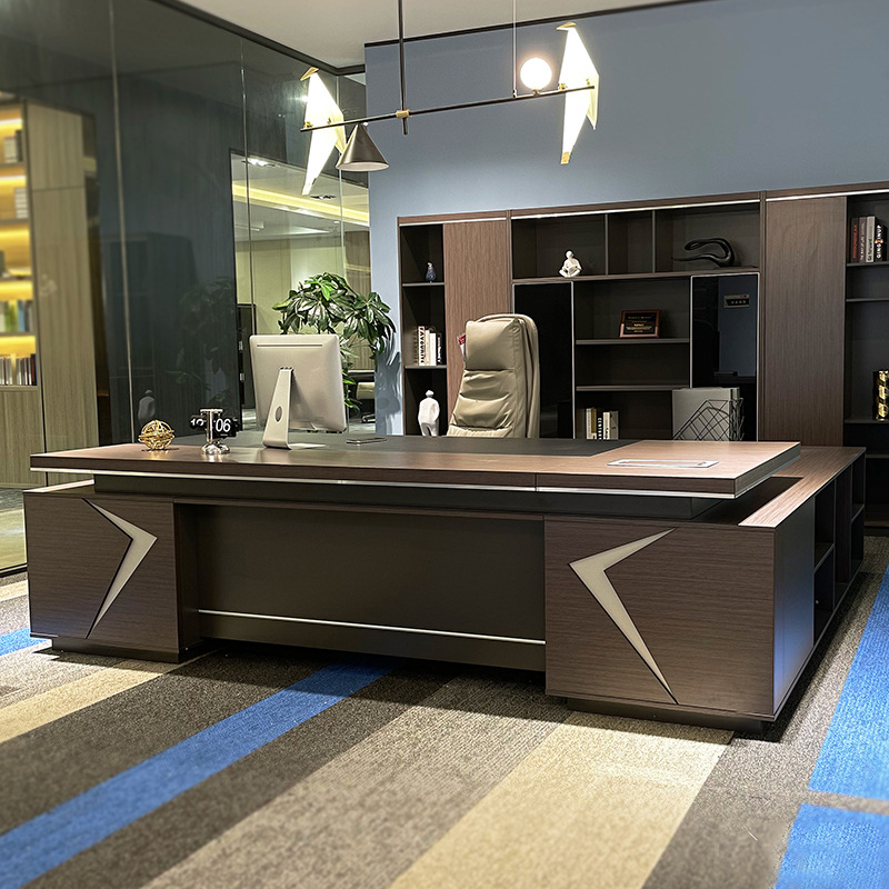 Modelo. 007 Office Mesa Executiva Única, Chefe/Presidente Móveis de Escritório, Gerente/Mesa de supervisor, mesa de computador – Best Seller