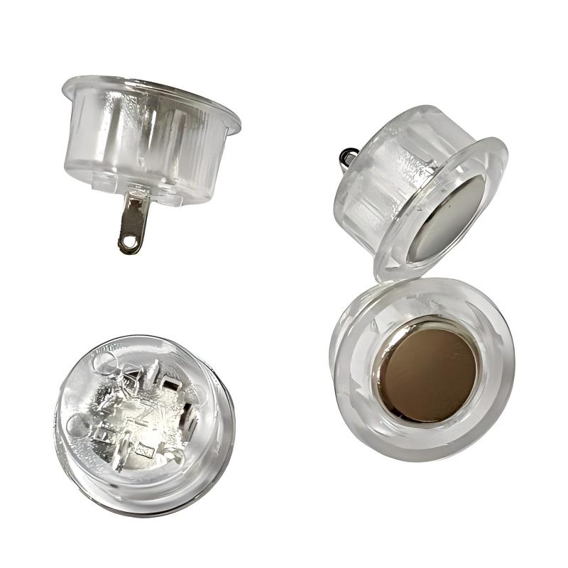 Interruptor de tato (sem luz) 12mm embutido para guarda-roupas e armários; toque 5V-luz LED regulável controlada com sensor de movimento